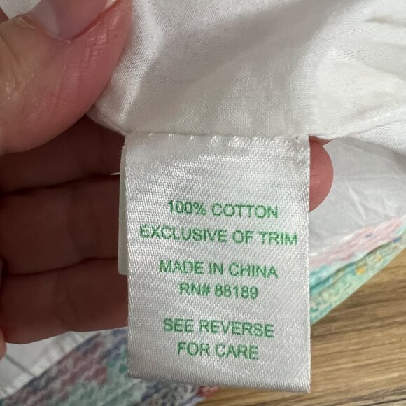 Lilly Pulitzer Aqua Trippin &‎ Sippin Shift Dress Lace Trim Size 6 - Picture 8 of 10